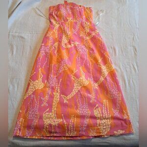 Lilly Pulitzer women's White Label size 0 Giraffe print dress